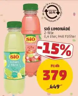 PENNY Sió Limonádé ajánlat