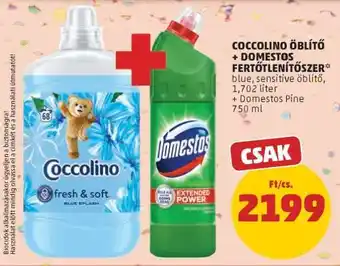 PENNY COCCOLINO ÖBLÍTŐ + DOMESTOS FERTŐTLENÍTŐSZER ajánlat