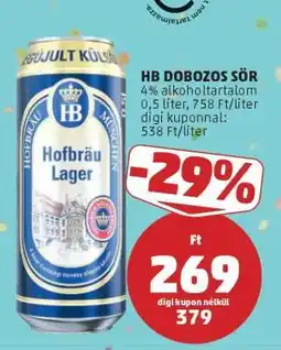 PENNY HB Dobozos Sör ajánlat