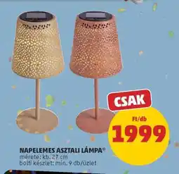 PENNY Napelemes asztali lámpa ajánlat