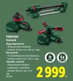 Lidl PARKSIDE Esőztető ajánlat