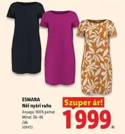Lidl ESMARA ajánlat
