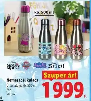 Lidl Nemesacél kulacs ajánlat