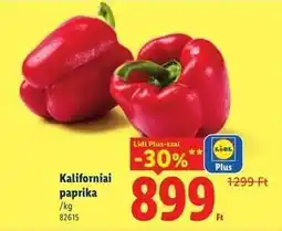 Lidl Kaliforniai paprika ajánlat