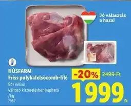 Lidl HÚSFARM Friss pulykafelsőcomb-filé ajánlat