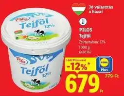 Lidl Pilos Tejföl ajánlat