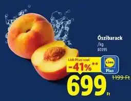 Lidl Őszibarack ajánlat