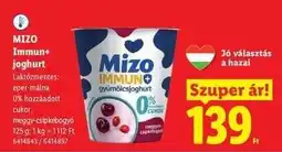 Lidl Mizo Immun+ joghurt ajánlat