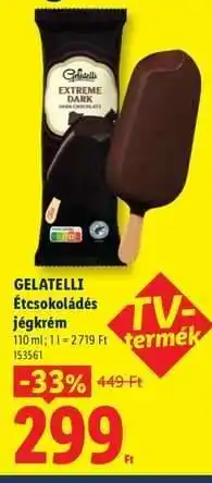 Lidl GELATELLI Étcsokoládés jégkrém ajánlat