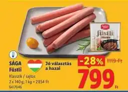 Lidl SÁGA Füstli ajánlat