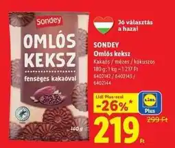 Lidl SONDEY Omlós keksz ajánlat