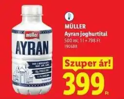 Lidl MÜLLER Ayran joghurtital ajánlat