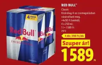 Lidl Red Bull ajánlat