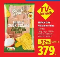 Lidl SNACK DAY Hullámos chips ajánlat