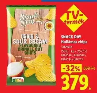 SNACK DAY Hullámos chips