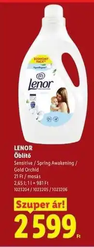 Lidl LENOR Öblítő ajánlat