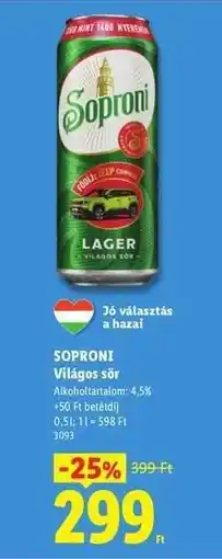 Lidl SOPRONI ajánlat
