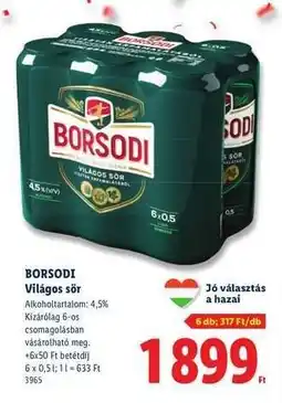 Lidl BORSODI ajánlat