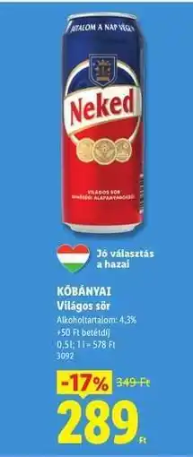 Lidl KŐBÁNYAI ajánlat
