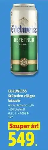 Lidl EDELWEISS ajánlat