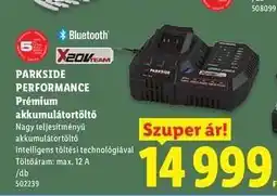 Lidl PARKSIDE PERFORMANCE Premium Akkumulátortöltő ajánlat