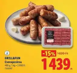 Lidl Grill&Fun Csevapcsicsa ajánlat