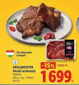 Lidl GRILLMEISTER Pácolt sertéstarja ajánlat