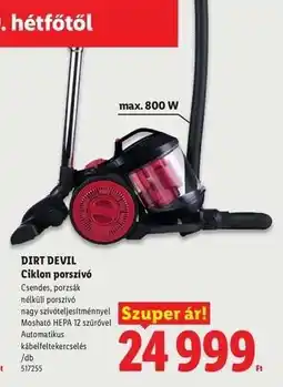 Lidl DIRT DEVIL ajánlat