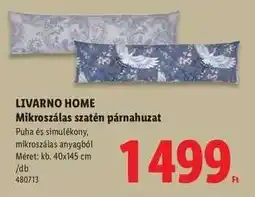 Lidl LIVARNO HOME Mikroszálas szatén párnahuzat ajánlat