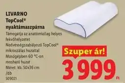 Lidl LIVARNO TopCool nyaktámaszpárna ajánlat