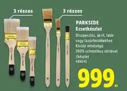 Lidl PARKSIDE Ecsetkészlet ajánlat