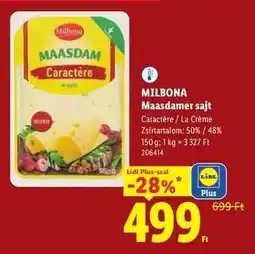 Lidl MILBONA Maasdamer sajt ajánlat