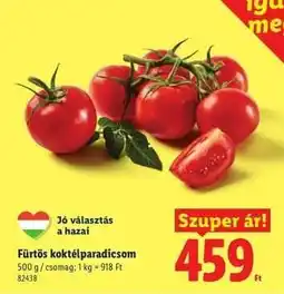 Lidl Fürtös koktélparadicsom ajánlat