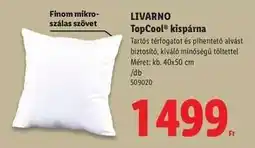 Lidl LIVARNO TopCool kispárna ajánlat