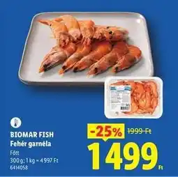 Lidl BIOMAR FISH Fehér garnéla ajánlat