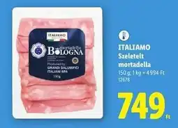 Lidl ITALIAMO Szeletelt mortadella ajánlat