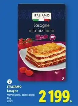 Lidl ITALIAMO Lasagne ajánlat