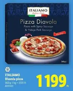 Lidl ITALIAMO Diavola pizza ajánlat
