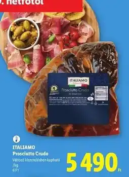 Lidl ITALIAMO Prosciutto Crudo ajánlat