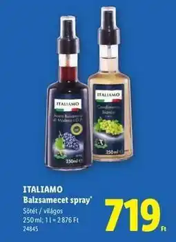Lidl ITALIAMO Balzsamecet spray ajánlat