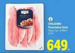 Lidl ITALIAMO Prosciutto Cotto ajánlat