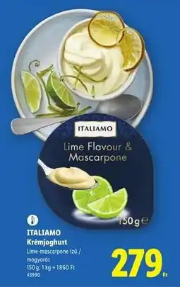 Lidl ITALIAMO Krémjoghurt ajánlat