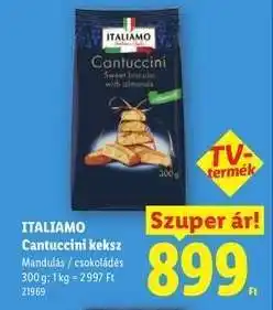 Lidl ITALIAMO Cantuccini keksz ajánlat