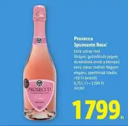 Lidl Prosecco Spumante Rose ajánlat