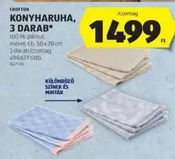 ALDI CROFTON Konyharuha, 3 darab ajánlat