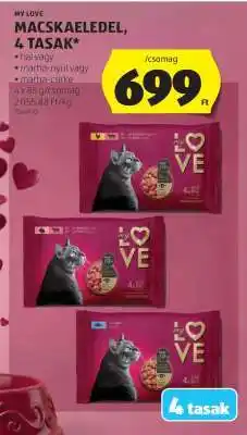 ALDI MY LOVE MACSKAELEDEL, 4 TASAK ajánlat