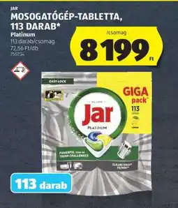 ALDI Jar Mosogatógép-tabletta, 113 darab ajánlat