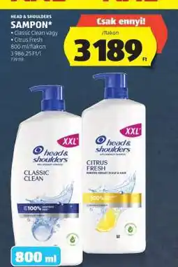 ALDI HEAD & SHOULDERS Sampon ajánlat