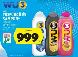 ALDI WU3 tusfürdő és sampon ajánlat