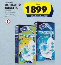 ALDI POWER FORCE WC-TISZTÍTÓ TABLETTA ajánlat